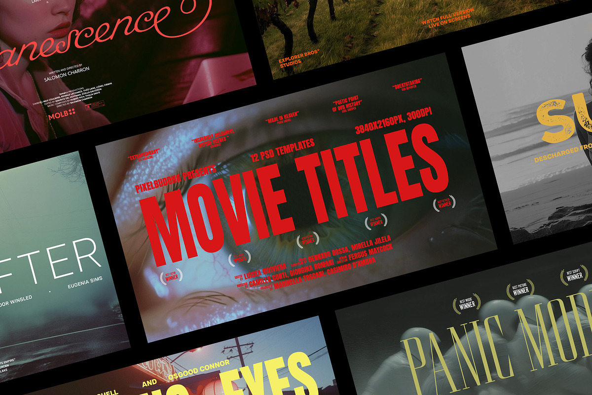 Film Titles Collection, a Templates & Theme by pixelbuddha.net (Photo 1 of 26)