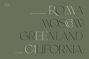 MYROGE Elegant & Stylish Serif