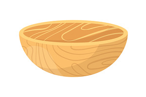 Wooden bowl empty simple design