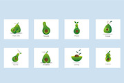 Avocado logo bundle set, a Food Illustration by foxndeer (Thumbnail 3 of 4)