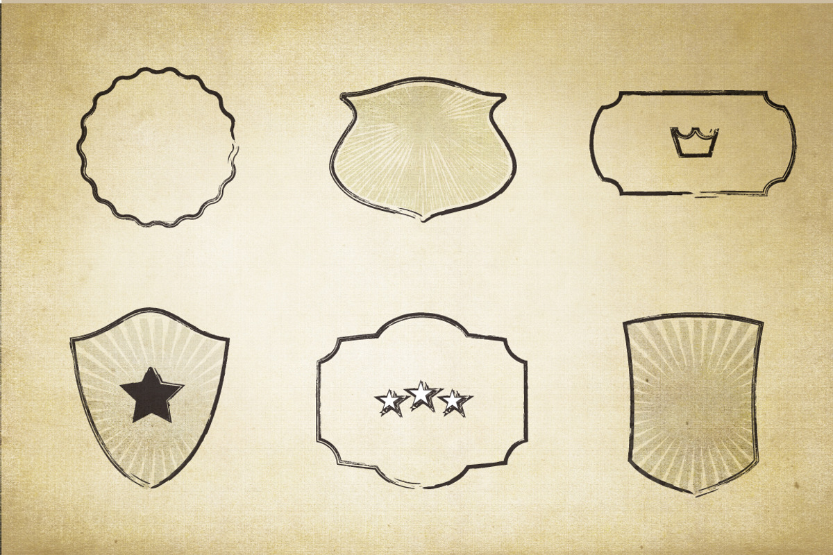 Vector Hand Drawn Frames, a Branding & Logo Template by VL Shop (Photo 3 of 3)