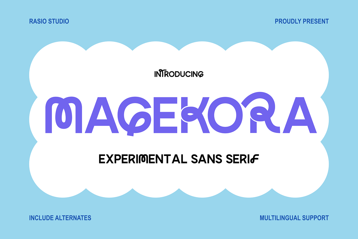 Magekora Experimental Sans Font, a Sans Serif Font by Rasio Studio (Photo 1 of 9)