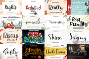 220 fonts mega pack, a Font by BearyType Studio (Thumbnail 6 of 9)