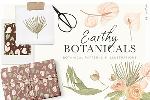 Earthy Botanicals Florals & Leaves