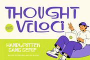 Thought Veloci Handwritten Sans, a Script Font by stylishtype.co (Thumbnail 1 of 10)