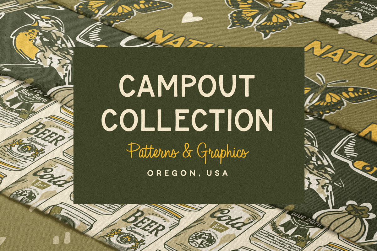 Oregon Campout: Patterns + Graphics, a Pattern Graphic by Bruised Goods (Photo 1 of 21)
