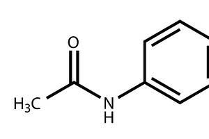 Structural formula of paracetamol (a, an Illustration by Leonid Andronov
