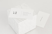 White Business Card Mockup Pack, a Product Mockup by S48 Mockups (Thumbnail 3 of 5)