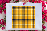 Seamless Yellow Plaid Pattern, a Pattern Graphic by SVGArt (Thumbnail 3 of 5)