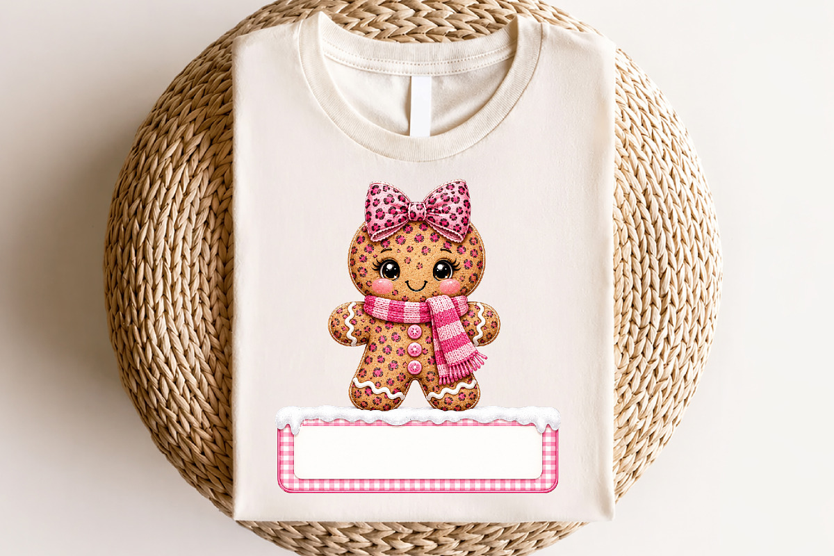 Gingerbread Girl Christmas Custom, a Seasonal Illustration by CraftArtStudio (Photo 4 of 4)