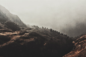 Misty mountains stock photo containing photos and art