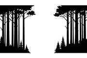 Forest Frame Silhouette SVG Bundle, an Illustration by jahid234 (Thumbnail 30 of 51)
