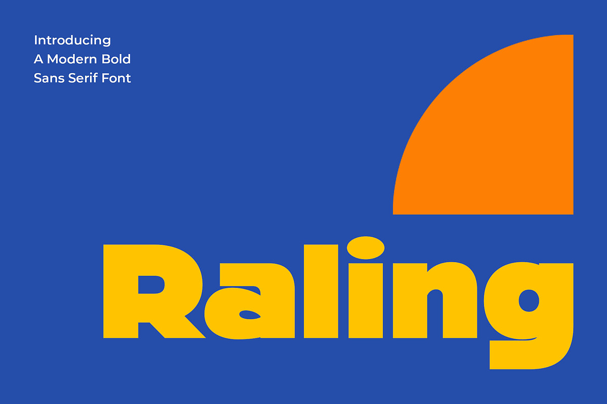 Raling - A Display Bold Sans Serif, a Sans Serif Font by TypeLogue (Photo 1 of 5)