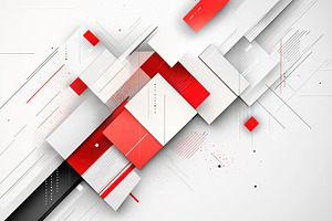 Abstract Red and White Geometric Des, a Background Photo by Pixeness Studio