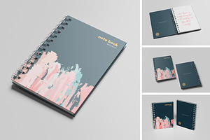 Spiral Notebook Mockup, a Books & Magazine Mockup by Akaimockup