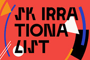 SK Irrationalist — Experimental Font, a Font by Shriftovik Type Foundry (Thumbnail 1 of 8)