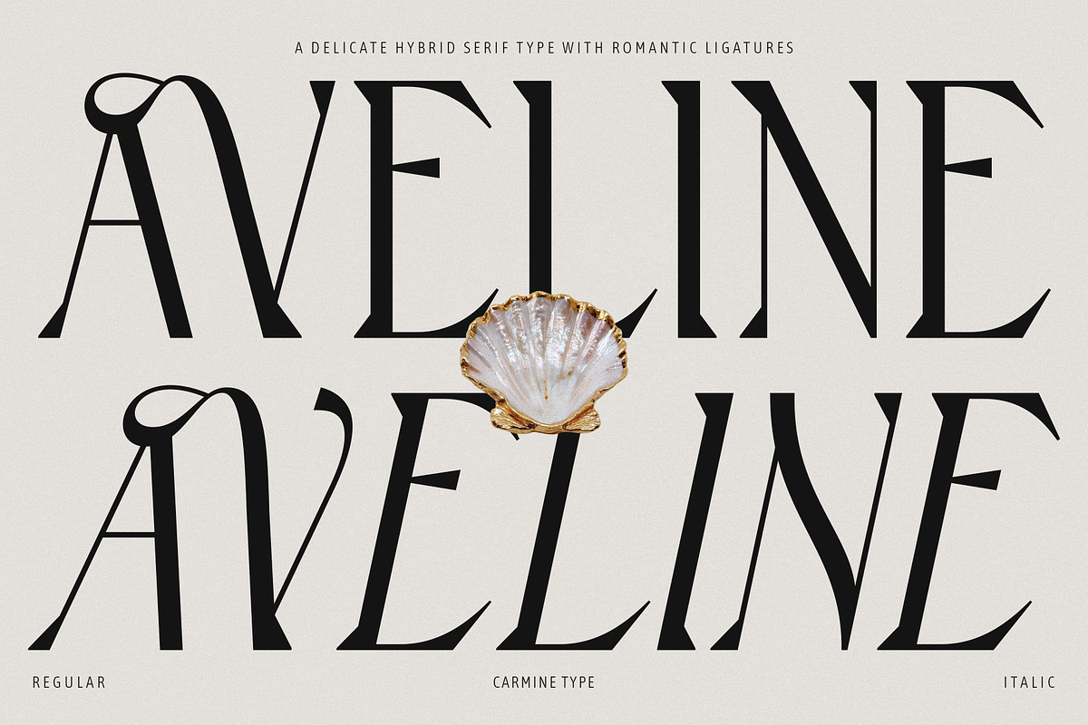 Aveline, Soft Serif with Ligatures, a Serif Font by CarmineType (Photo 1 of 28)