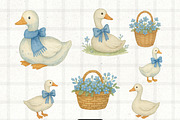 Goose Birthday - Cute PNG Clipart, an Animal Illustration by PaintPixelCo (Thumbnail 2 of 10)