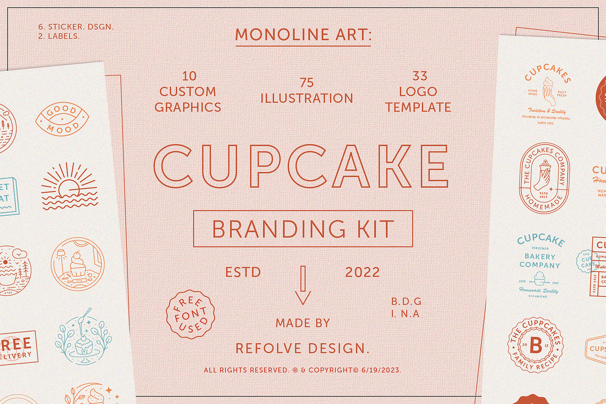 Cupcake Branding Kit, a Branding & Logo Template by Refolve Design (Photo 1 of 15)