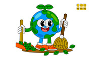 Earth Day Character Vector Pack 01, an Object Illustration by MEDZ (Thumbnail 2 of 6)