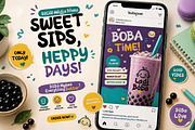 Aoboba Nizer - Boba Display Font, a Handwritten Font by productype1 (Thumbnail 4 of 11)
