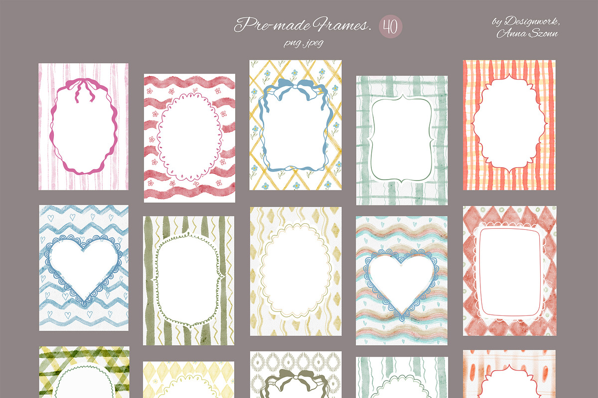 Whimsical Frames. Wedding Doodles., a Background Graphic by Designwork (Photo 3 of 13)