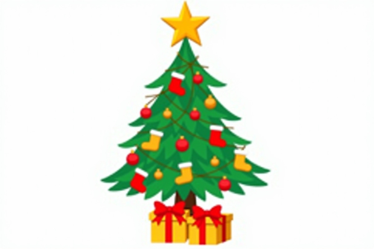 Cute Cartoon Xmas Trees, an Illustration by balal (Photo 5 of 11)