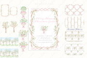 Cherry Blossom Chinoiseries Garden, a Graphic by LABFcreations (Thumbnail 2 of 6)