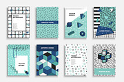 Abstract trendy posters 80-90s, a Brochure Template by ExpressShop (Thumbnail 1 of 3)