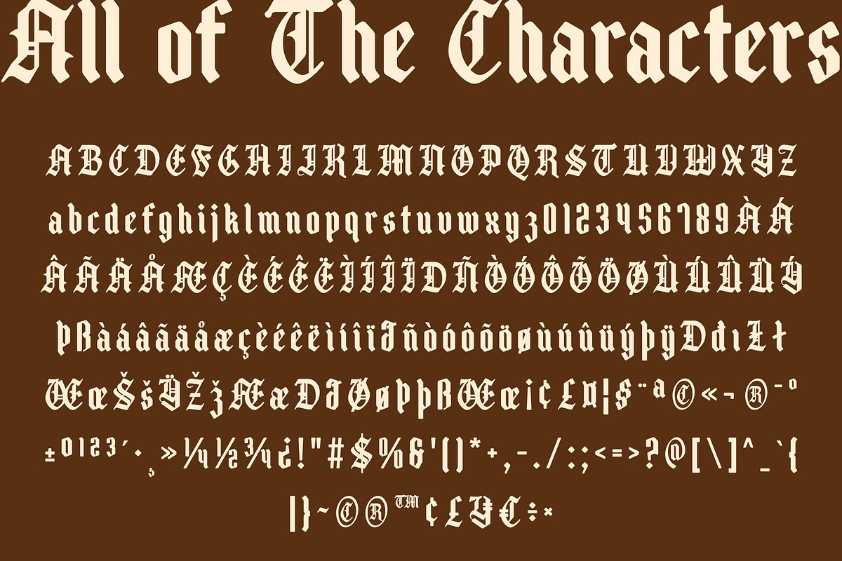 CS Halstein – Blackletter Font, a Blackletter Font by Craft Supply Co. (Photo 8 of 8)