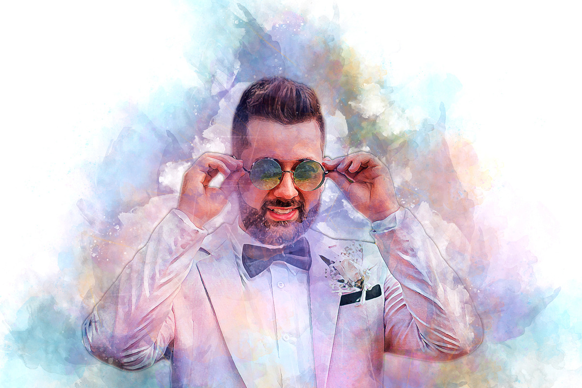 Real Watercolor Photoshop Action, an Action Add-On by Studio Retouch (Photo 18 of 18)
