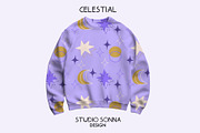 Celestial lilac, a Pattern Graphic by StudioSonna (Thumbnail 2 of 3)