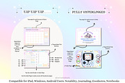 Cute Undated Digital Planner, a Stationery Template by Tas Creative Studio (Thumbnail 4 of 9)