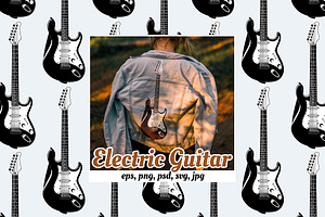 Electric Guitar - seamless patterns