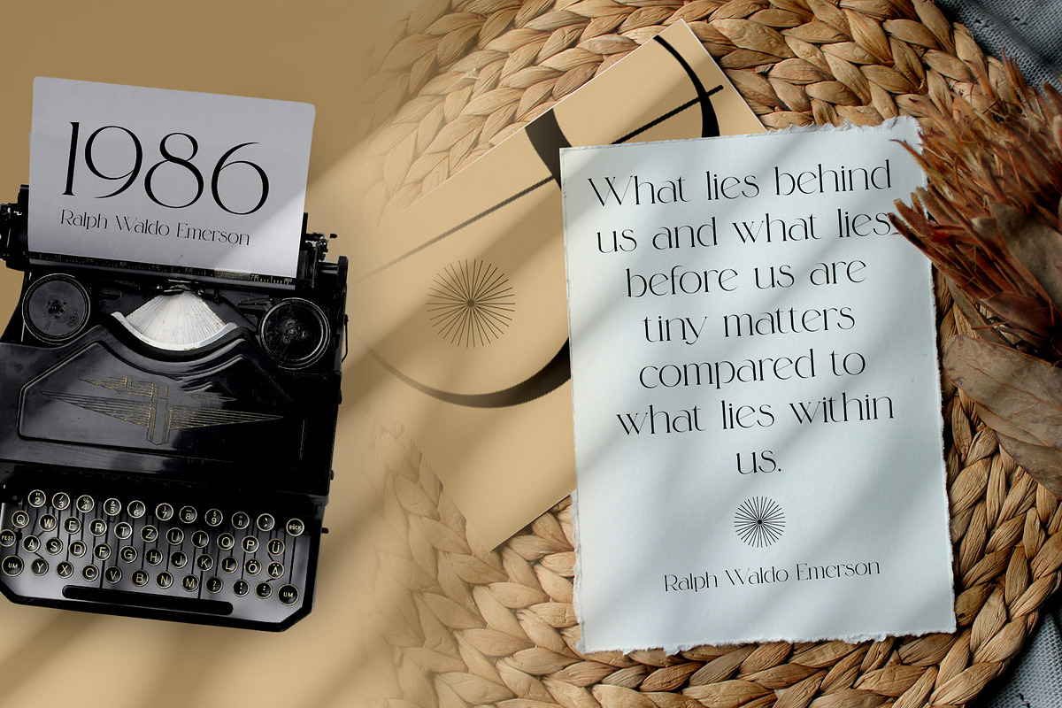 Blasing Aesthetic Serif Font, a Serif Font by Alfinart (Photo 9 of 10)