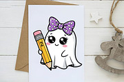 Spooky Teacher Halloween Ghost PNG, an Illustration by Dream Creation (Thumbnail 3 of 5)