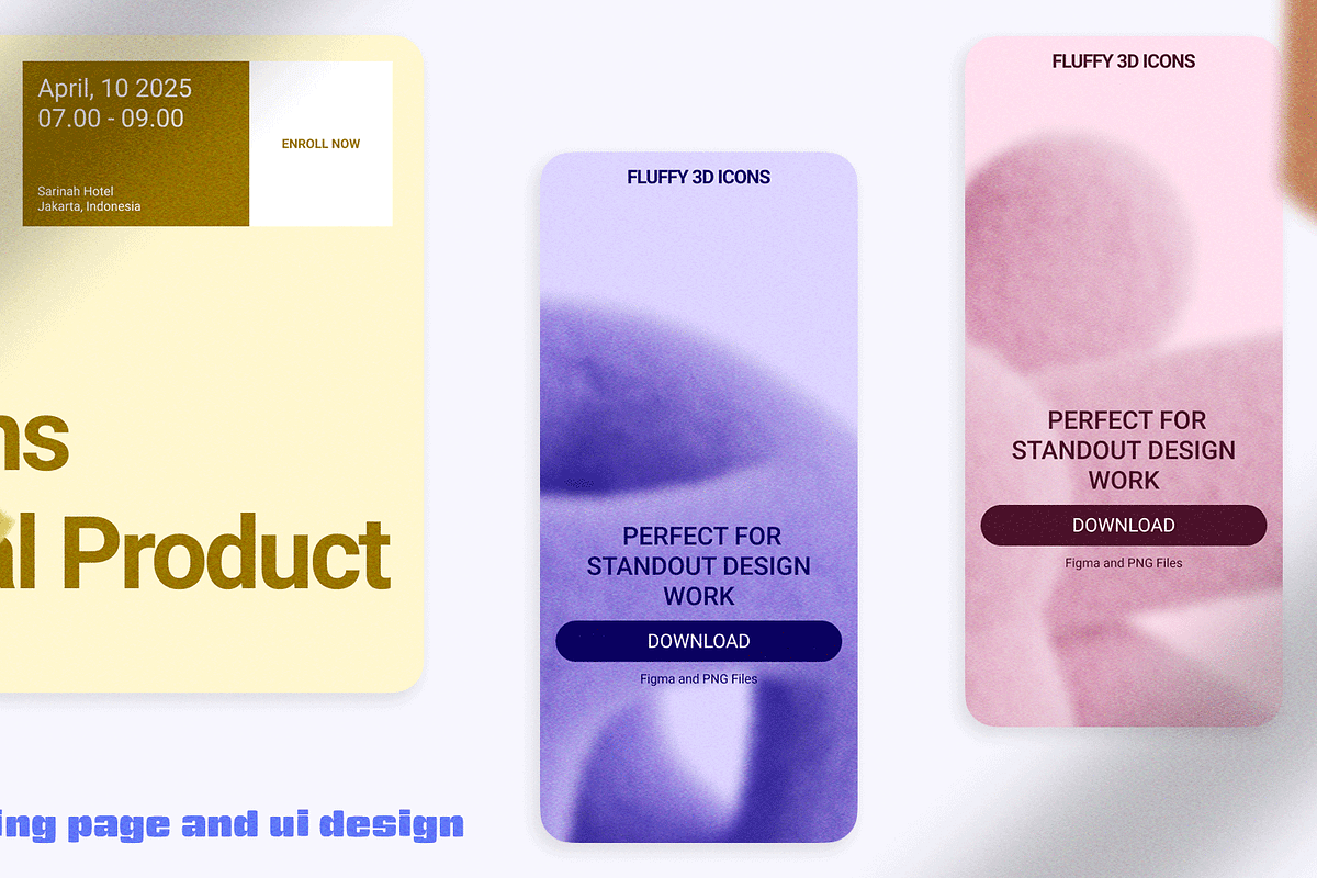 100 Fluffy 3D Elements, an Object Graphic by Tridimensi Pro (Photo 17 of 18)