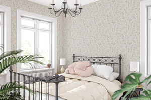 Wallpaper mockup Room wall mockup, a Household Mockup by Hunny Badger