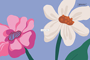 Naive Matte Gouache Floral Pattern, a Pattern Graphic by likorbut (Thumbnail 7 of 14)
