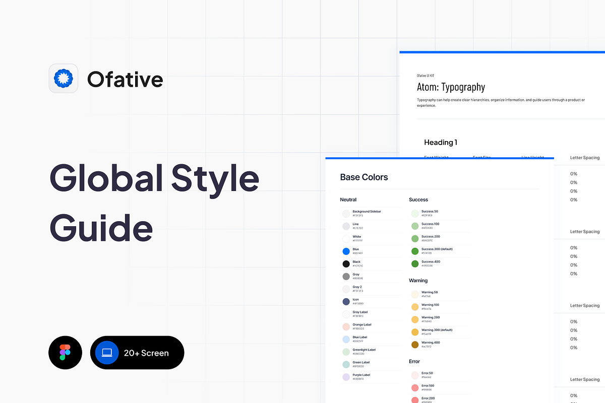 Ofative - Calendar Dashboard App, an UI Kit Template by cansaasstudio (Photo 5 of 6)
