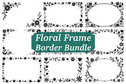 Botanical Frame SVG Collection, an Illustration by yasushie (Thumbnail 10 of 10)