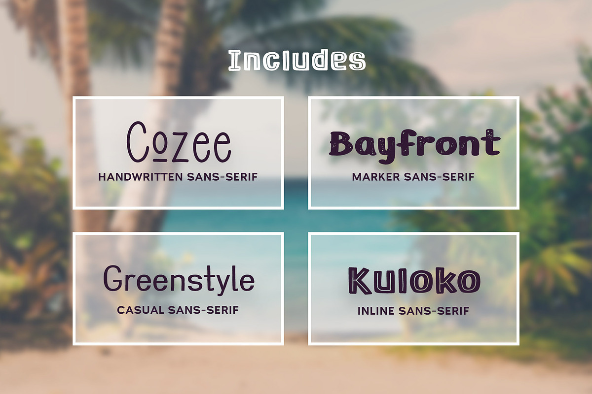 Tropical Island Vibes Fonts Bundle, a Font by Parker Creative (Photo 2 of 10)