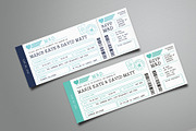 Boarding Pass Wedding Invitation, an Invitation Template by Vynetta (Thumbnail 1 of 5)