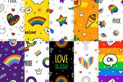 20 LGBTQIA+ Never Ending Patterns, a Pattern Graphic by karetniy (Thumbnail 3 of 8)