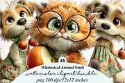 Whimsical Animal Fruit Clipart, a Transportation Illustration by Digital Artistic99 (Thumbnail 1 of 10)