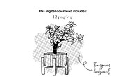 House Potted Plants Line Art, an Object Graphic by ArtGiftsStudio (Thumbnail 5 of 5)