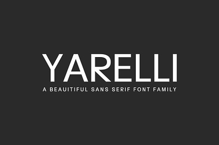 Yarelli Sans Serif Font Family, a Sans Serif Font by Symufa