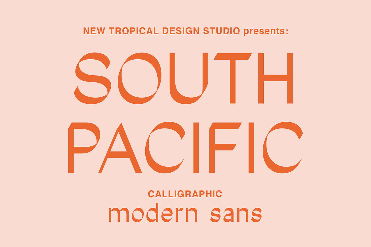 South Pacific, a Sans Serif Font by Tropical Type (Photo 1 of 11)