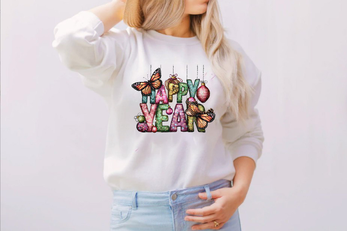 Happy New Year Clipart PNG Clipart B, an Illustration by SVGArt (Photo 5 of 8)