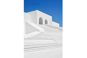 Minimalist white modern architecture, an Architecture Photo by Lermont51